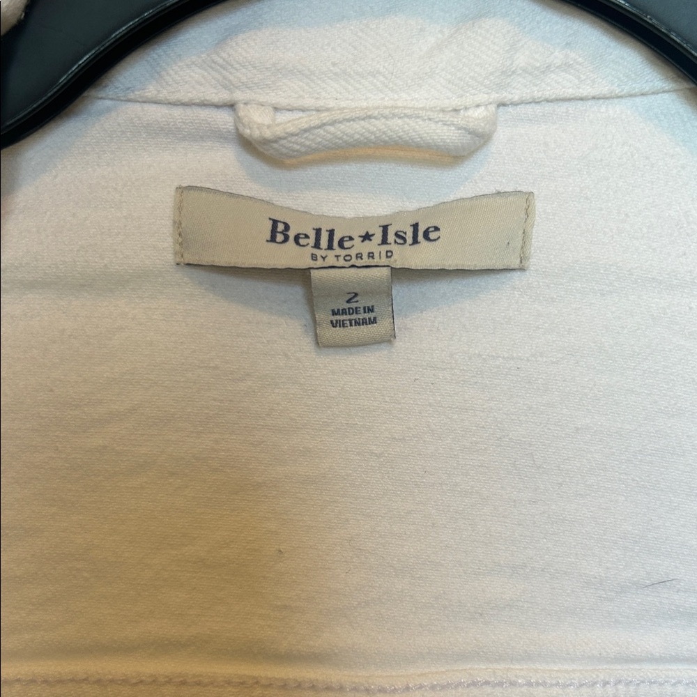 Torrid White Puff Sleeve Jean Jacket - Picture 2 of 6